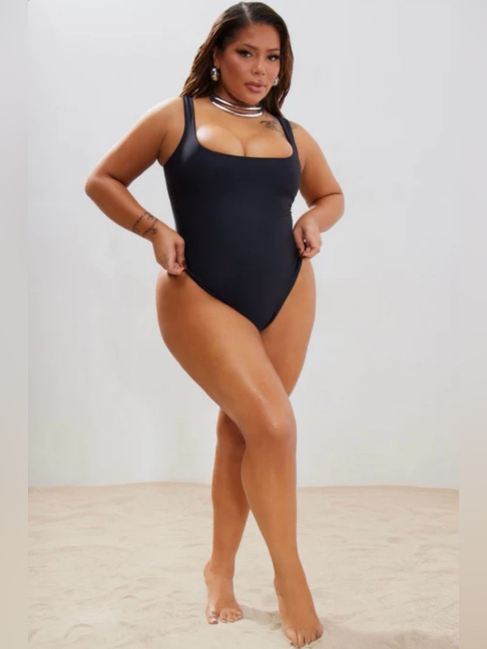 New Womens Cheeky One Piece Tank Swimsuit/Bathing Suit Size 2X